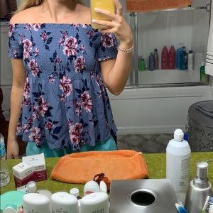 Off the shoulder blouse